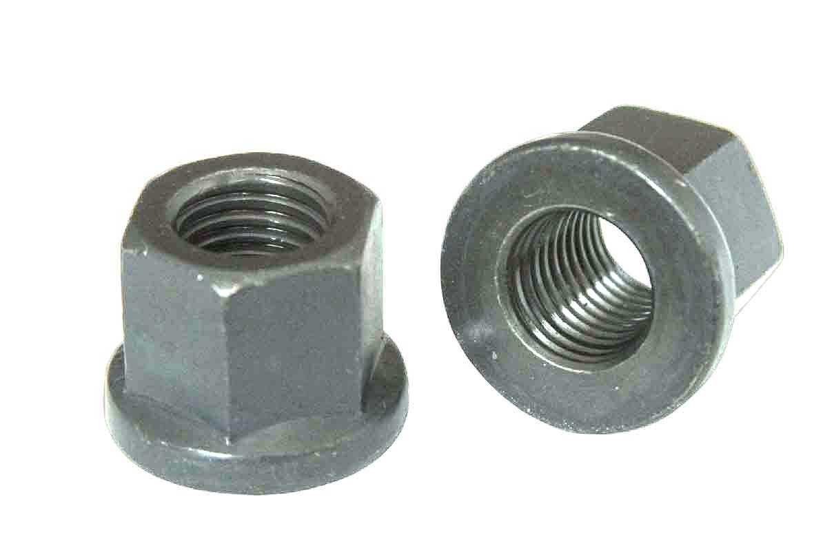 Гайка М14 з фланцем, клас міцності 10, цинк